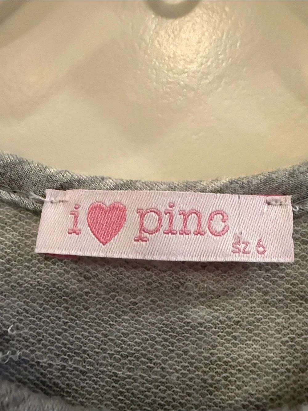 Girls' Grey Knit Dress with Pink Heart and Pink Tulle Skirt